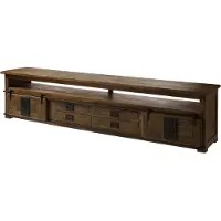MASSIVMOEBEL24.DE MASSIVMOEBEL24 TV-Board Mango 260x50x60 braun lackiert RAILWAY #455