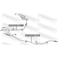 FEBEST Seilzug, Feststellbremse 0199pcgdj150rh hinten rechts für TOYOTA