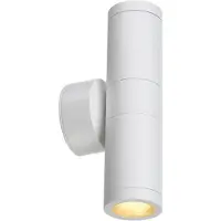 SLV 228771 ASTINA, Outdoor Wandleuchte, TCR50-SE, IP44, rund, up/down, weiß, max. 44 W