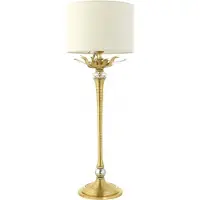 Casa Padrino Luxus Barock Tischleuchte Gold - Handgefertigt in Italien - 24 cm x 66 cm