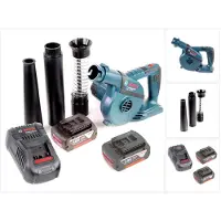 Bosch GBL 18 V-120 Akku Gebläse Laubbläser mit 2x GBA 18V 5,0 Ah Akku + GAL 1880 CV Ladegerät