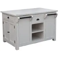 Casa Padrino Landhausstil Kücheninsel Antik Weiß 135 x 85 x H. 90 cm - Shabby Chic Küchenmöbel