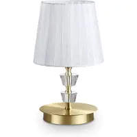 Ideal Lux Schreibtischlampen - Office Classic Pegaso Metall Messing 1 Licht E14 Klein