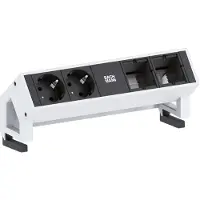 Bachmann DESK2 2x Schutzkontakt 2x ABD GST18 Inox