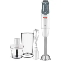 Tefal Optichef HB6431, Pürierstab, 0,8 l, Pulsfunktion, 800 W, Quarz-metallic, Weiß