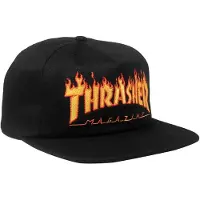 Thrasher Flame Emboidery Snapback Kappe