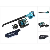 Makita DUB 186 RT1 Akku Gebläse Laubbläser 18 V + 1x Akku 5,0 Ah + Ladegerät + Fangsack
