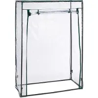 Relaxdays 3 x Tomatengewächshaus, Stahl & PVC-Folie, HBT: 150 x 100 x 50 cm, Foliengewächshaus Garten & Balkon, transparent