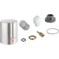 GROHE Griff 46677, für Red, er, kindergesicherter Zieh- und Drehbedienknopf, supersteel