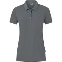 Jako Organic Stretch Poloshirt Damen steingrau 44