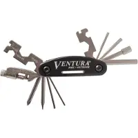 Ventura multitool 18 Funktionen 9 cm schwarz/silber