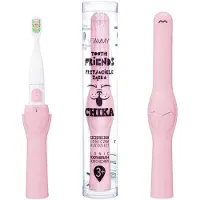 Vitammy TOOTH FRIENDS Schallzahnbürste für Kinder, pink-CHIKA, ab 3 Jahren