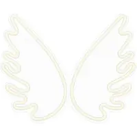 Forever Light Neon PLEXI LED WINGS weiß Nachtlichter FPNE09X