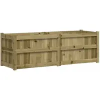 vidaXL Pflanzkübel 150x50x50 cm Massivholz Douglasie,Material