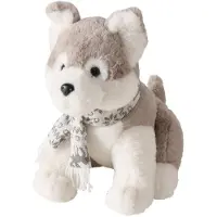 Boltze Plüschhund mit Schal BELLO, 28 cm