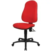 Topstar Bürostuhl Point 60, 8160G21 Stoff rot, Gestell schwarz
