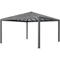 PRIMEYARD 4x4m Hardtop Gartenpavillon, ohne Seitenteile - (300661)