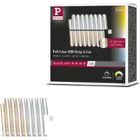 Paulmann LED-Streifen MaxLED 1000 Ergänzung 2,5 m silber CCT 1000, dimmbar, chrom / silber, für Wohn- / Esszimmer, Kunststoff, Modern