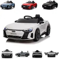 Moni Kinder Elektroauto Audi RS E-Tron GT 6888 Fernbedienung EVA-Räder, Mp3, USB weiß