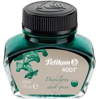 Pelikan Tinte für Füllhalter 4001 30ml dunkelgrün Packung mit 6 Stück