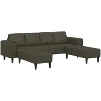 vidaXL Wohnzimmer Couch 3 stk. Olivegrün