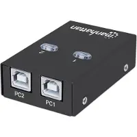 Manhattan Umschalter USB 2.0 2-Port schwarz