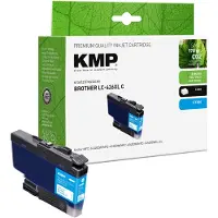 KMP cyan Druckerpatrone kompatibel zu brother LC426XLC