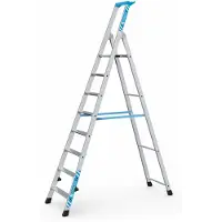 Zarges Nova S gebördelte Stehleiter 8 Stufen