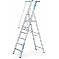 Zarges Stufenleiter ZAP Safemaster S mit großer Plattform 6 Stufen