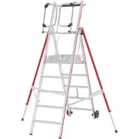 Hymer Plattformleiter Protect mit selbstschließender Sicherheitstüre 5 Sprossen