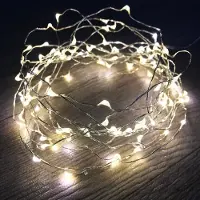 Mojawo 100er LED Lichterkette Weihnachtsbeleuchtung batteriebetrieben