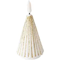 Boltze Weihnachtsbaumförmige Kerze in gold | Gr.: onesize