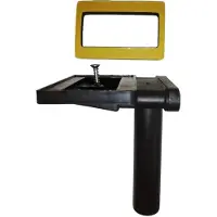 Keenberk Überlauf 90° für Spülen mit Überlauf in Ablagefläche neben dem Becken - rechteckig flach - 50 mm x 80 mm