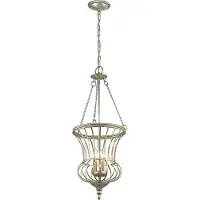 Elstead Lighting Elstead Calla Hängeleuchte E14 3-fach Sterling Gold