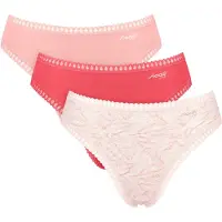Sloggi Slip "GO Crush" mit Spitzendetails, Multipack, hoher Beinausschnitt