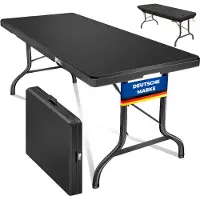 Kesser Buffettisch klappbar Kunststoff 183x76cm, für 8 Personen, inkl. Tragegriff & Cover