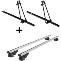 VDP 2x Fahrradträger ORION + Relingträger VDP004 XL kompatibel mit für Mitsubishi Outlander 2007-2012