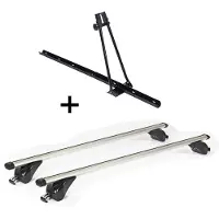 VDP Fahrradträger ORION + Dachträger/Relingträger KING1 kompatibel mit für Mini Cooper (3 Türer) ab 14