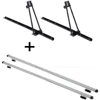 VDP 2x Fahrradträger ORION + Dachträger RAPID kompatibel mit für Audi 200 (C3) Avant (5Türer) 82-90