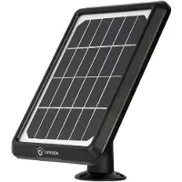 LUVISION Solarpanel Solarkollektor für Akku Überwachungskamera schwarz