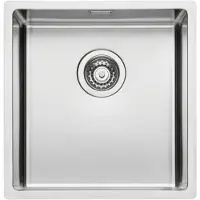 NABER CORNO Basso 3 Edelstahl Spüle mit Flachrand / ab 50 cm Schrankbreite / Einbauspüle Einzelbecken