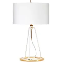 Elstead Lighting Ferrara Tischleuchte weiß, gold poliert 737mm FERRARA-TL-WPG