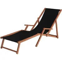 Erst-Holz Liegestuhl XXL extra schwere Ausführung Sonnenliege Holz Deckchair Massivholz Gartenmöbel V-10-500