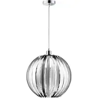 Etc-shop Hängelleuchte, Kugel Design, chrom, H 150 cm
