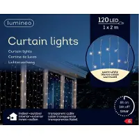 Kaemingk Vorhangleuchten LED außen transparent 2 Meter