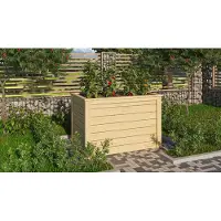 Karibu Hochbeet naturbelassen 650x980x640 mm Hochbeet Pflanzkasten Frühbeet Gartenbeet