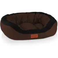 BedDog PRINS PREMIUM Hundebett,L,MOCCA (schwarz/braun)