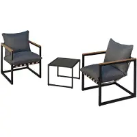 HTI Terrassenmöbel für 2 Personen Cirella