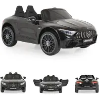Moni Kinder Elektroauto Mercedes-Benz DK-SL63 Zweisitzer Fernbedienung Bluetooth schwarz