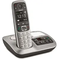 Gigaset E560A - Schnurlostelefon - Anrufbeantworter mit Rufnummernanzeige - DECT\GAP - Platin